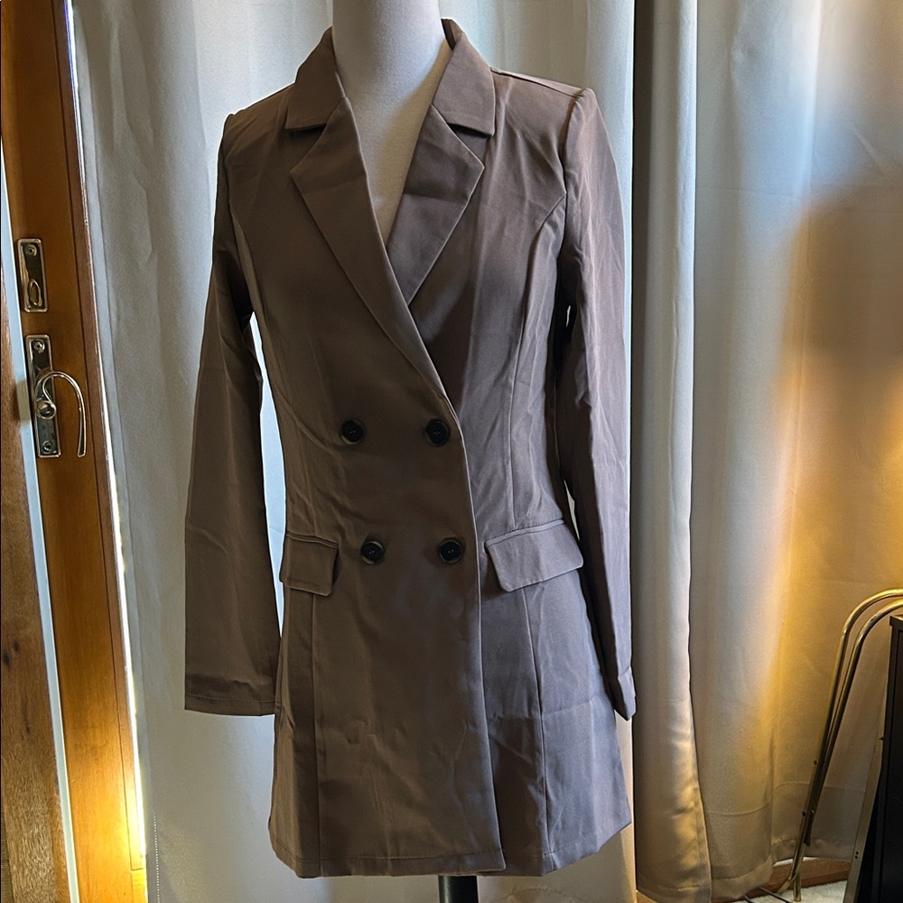Women's Double-Breasted Suit Dress